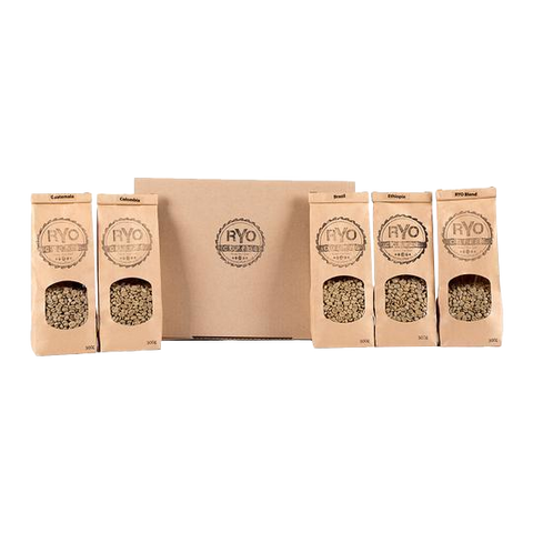 RYO Coffee Assorted Green Bean Variety Pack 1.5kg (5x300g)