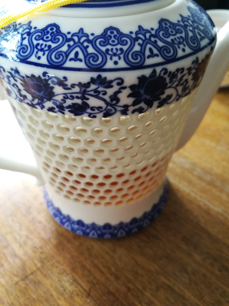 Ling Long Porcelain Hollowed Honeycomb Tea Set