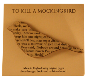 To Kill A Mockingbird Wooden Brooch