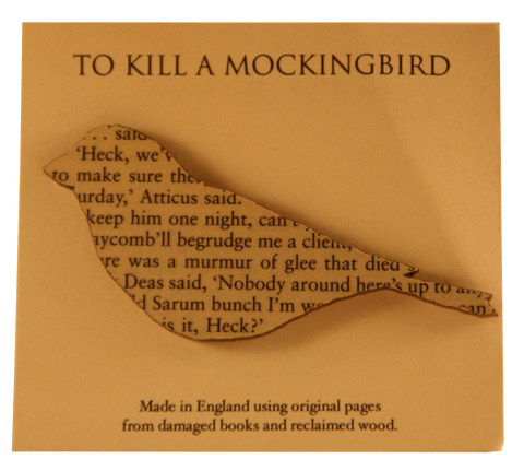 To Kill A Mockingbird Wooden Brooch